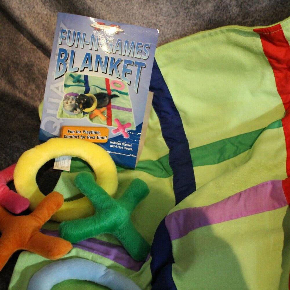 Marshall Ferret Cage Fun N Games Tick Tack Toe Blanket Bed Toy